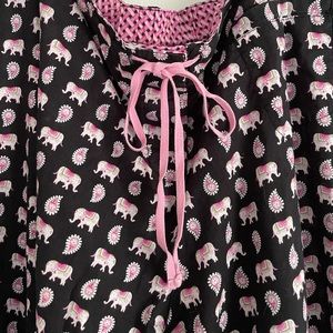 Vera Bradley PJ Bottoms Elephant Print SZ L